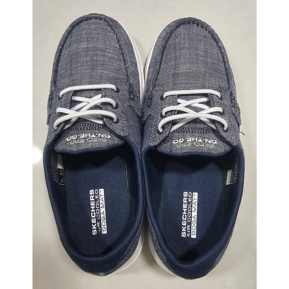 Skechers On-The-Go Women’s Boat Shoes Navy Blue Casual Comfort Shoes US 6